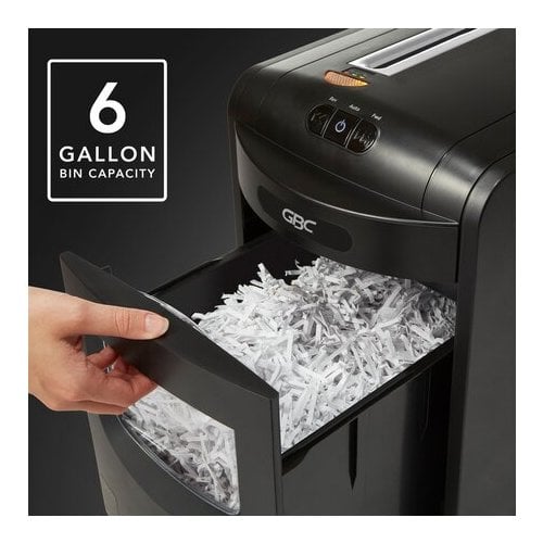 GBC EX14-06 14-Sheet Level P-4 Jam-Free Cross-Cut Shredder - 1757398