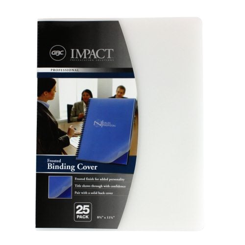 GBC Frost 14mil 8.75" x11.25" Poly Covers 25pk - 2514501