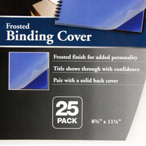 GBC Frost 14mil 8.75" x11.25" Poly Covers 25pk - 2514501