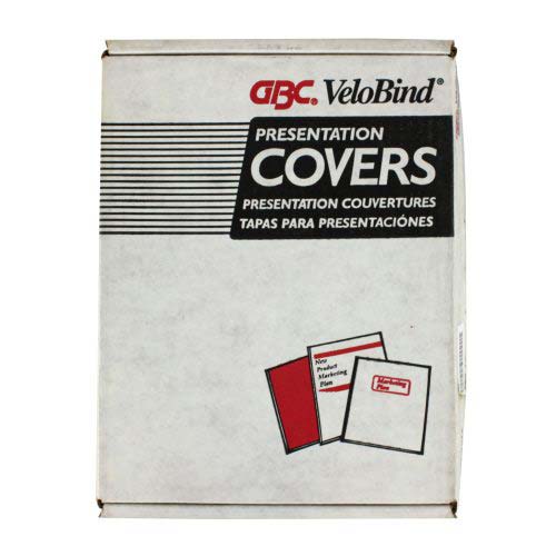 GBC Frost CombBind Punched 8.5" x 11" Covers - 25 pack