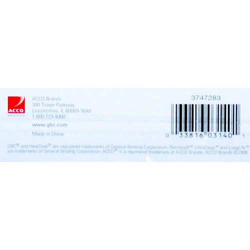 GBC HeatSeal ID Badge Retrieve It Laminating Pouches 25pk - 3747283B - Clearance Sale