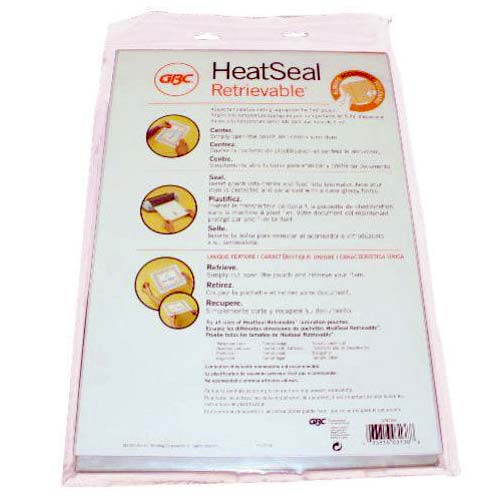 GBC HeatSeal Letter Size Retrieve It Laminating Pouches 25pk