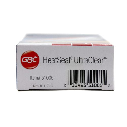 GBC HeatSeal Ultra Clear Business Card Size Pouches
