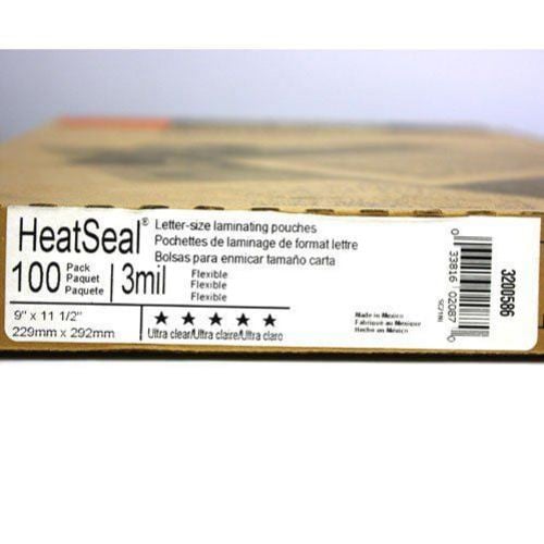 GBC HeatSeal Ultra Clear Letter Size Speed Pouches