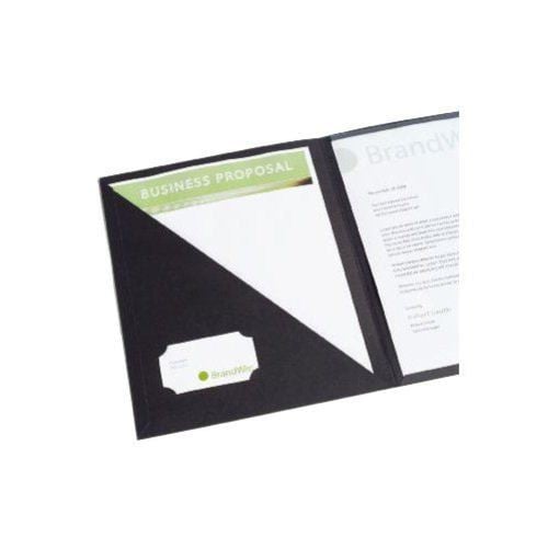 GBC Impact Black Cover Letter Portfolio 4pk - W21526
