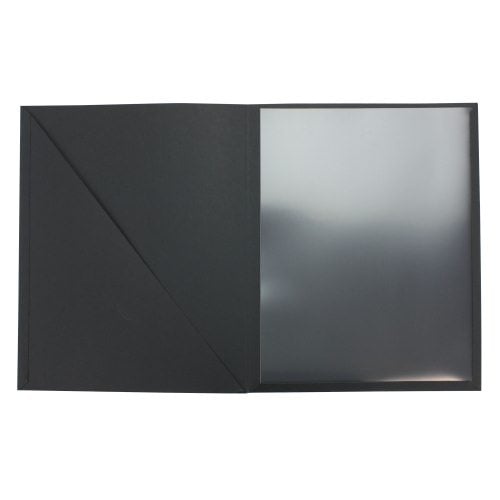 GBC Impact Black Cover Letter Portfolio 4pk - W21526