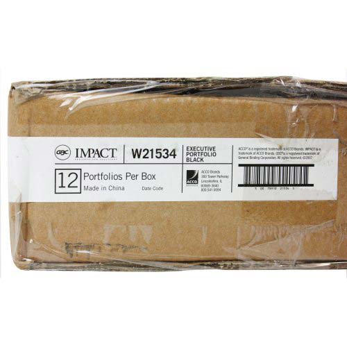GBC Impact Black Executive Portfolio 1pk - W21534