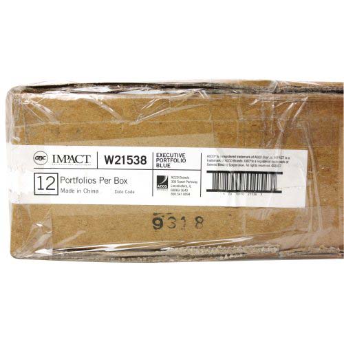 GBC Impact Blue Executive Portfolio 1pk - W21538