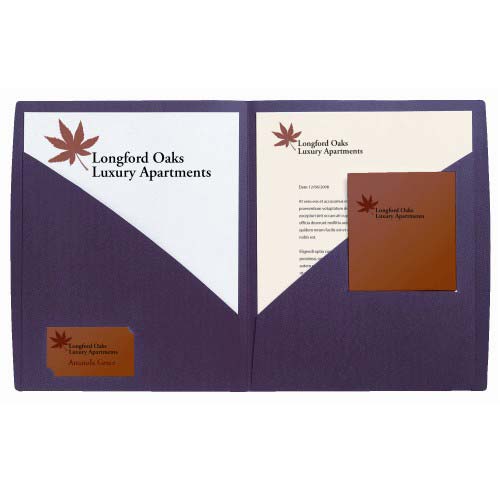 GBC Impact Burgundy Designer Two Pocket Folder 5pk - W55516