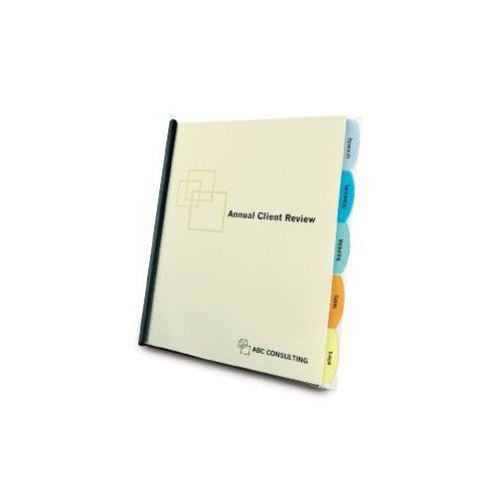 Wilson Jones Clear View-Tab Report Cover with Multicolor Tabs - W55766