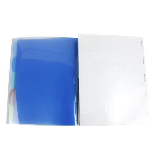 Wilson Jones Clear View-Tab Report Cover with Multicolor Tabs - W55766