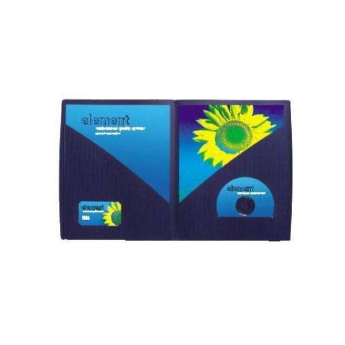GBC Impact Dark Blue Designer Two Pocket Folder 5pk - W55517