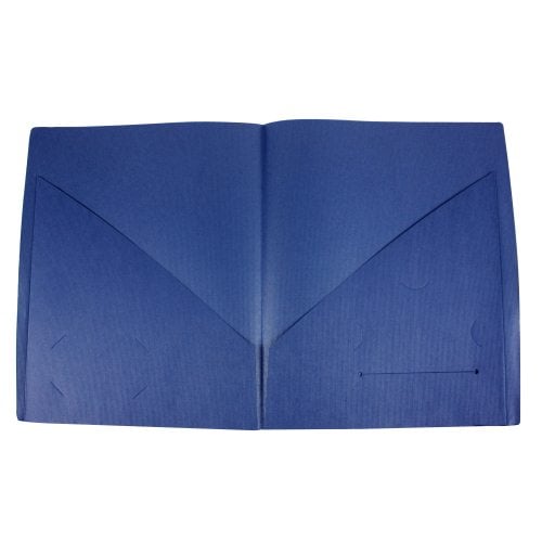 GBC Impact Dark Blue Designer Two Pocket Folder 5pk - W55517