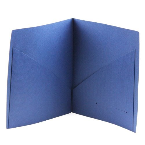 GBC Impact Dark Blue Designer Two Pocket Folder 5pk - W55517