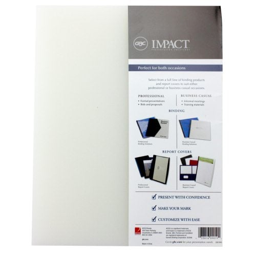 GBC Impact Duro Premium Rigid Clear Binding Covers - 2001892
