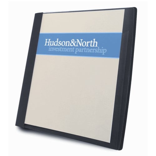 GBC Impact Frosted Front Black Two Pocket Report Cover - W71120