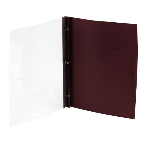 GBC Impact Frosted Front Burgundy Two Pocket Report Cover - W71110