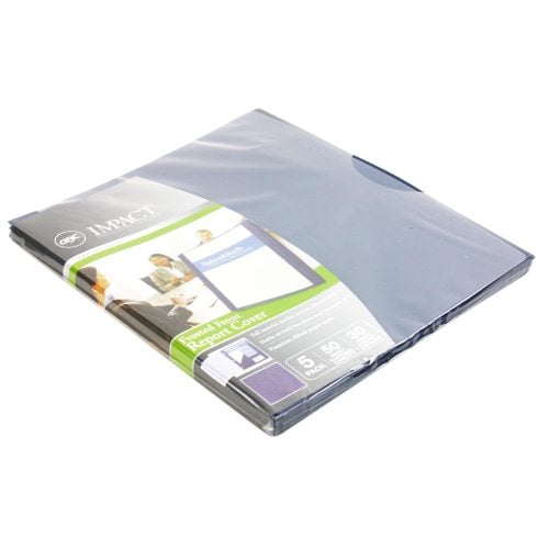 GBC Impact Frosted Front Navy Blue Two Pocket Report Covers (Pack of 5) - W71111 - Clearance Sale