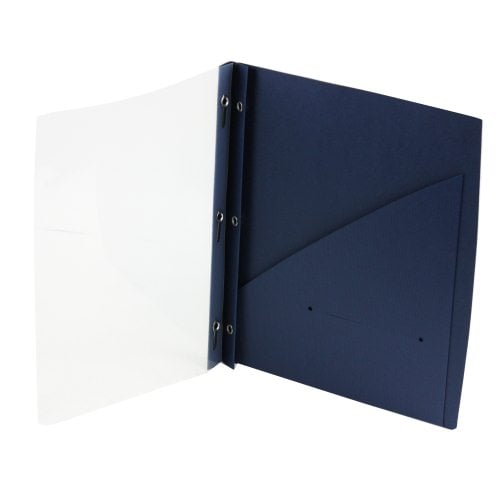GBC Impact Frosted Front Navy Blue Two Pocket Report Covers (Pack of 5) - W71111 - Clearance Sale