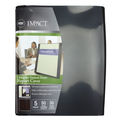 GBC Impact Frosted Front Two Pocket Report Cover