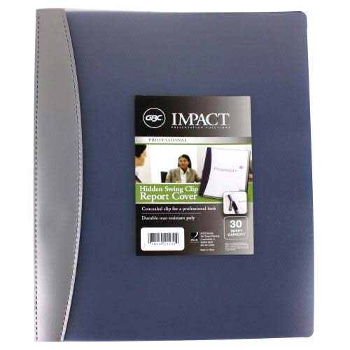 GBC Impact Hidden Swing Clip Clear Front Report Cover (Assorted) 1pk - W21530