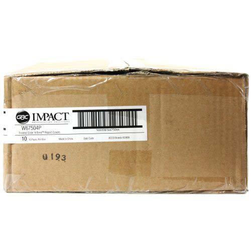GBC Impact Slide N Bind Frosted Report Cover 10pk - W67504