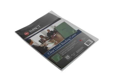 GBC Lined Pattern 14mil 8.5" x 11" Poly Covers 25pk - 2514496