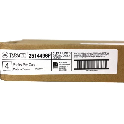 GBC Lined Pattern 14mil 8.5" x 11" Poly Covers 25pk - 2514496