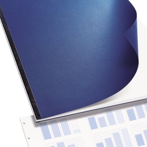 GBC Navy Linen Weave 8.5" x 11" VeloBind Presentation Covers 50pk - 9743511