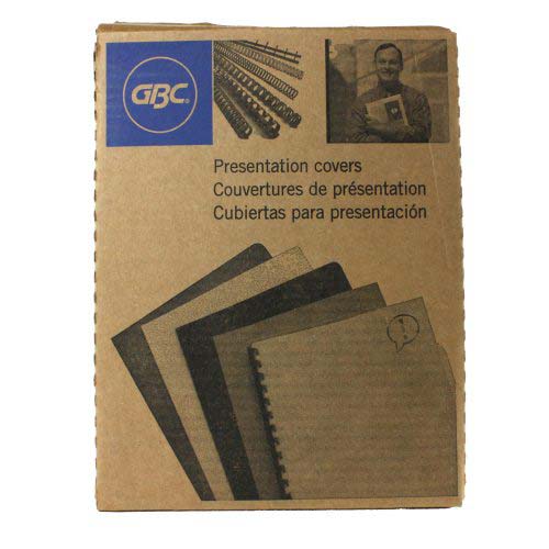 GBC Navy Linen Weave 8.5" x 11" VeloBind Presentation Covers 50pk - 9743511