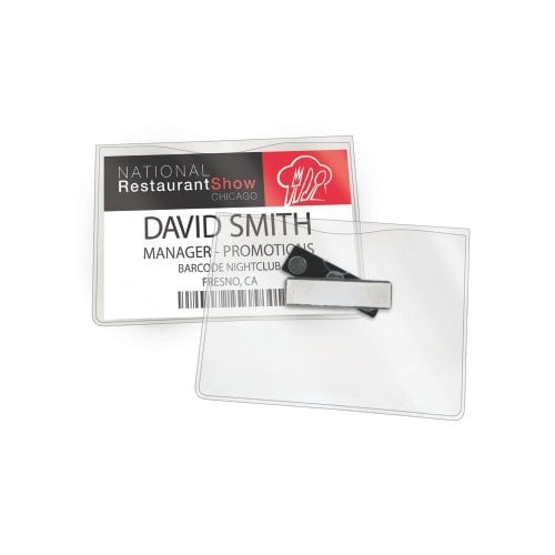 GBC Magnetic Badge Holders Horizontal 4" x 3" 6pk - 3748103