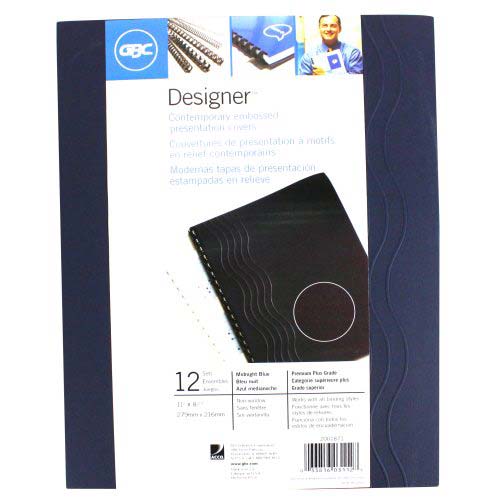 GBC Midnight Blue Waterfall Covers 12sets - 2001871 - Clearance Sale