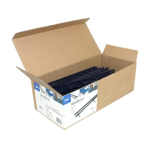 GBC Premium Navy 1" x 11" 11-Pin Velobind Strips - 9741016