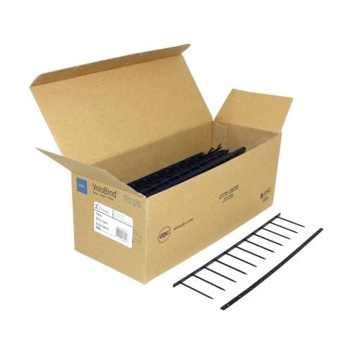 GBC Premium Navy 2" x 11" 11-Pin Velobind Strips - 9741026