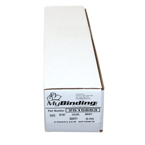 GBC Navy 5/16" Proclick Spines 25pk - 2515663