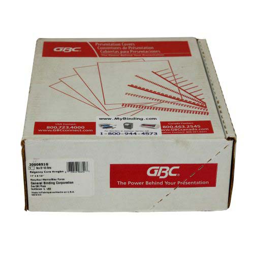 GBC Navy 8.5" x 11" Herringbone Regency Covers 200pk - 2000851