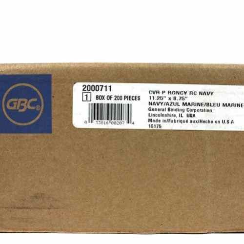 GBC Navy 8.75" x 11.25" Regency Covers 200pk - 2000711