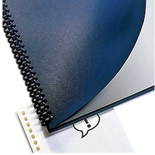 GBC Navy 9" x 11" ProClick Punched Regency Covers 200pk - 9742805