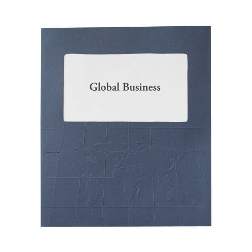GBC Navy Designer Globe Folders (5pk) - 21544