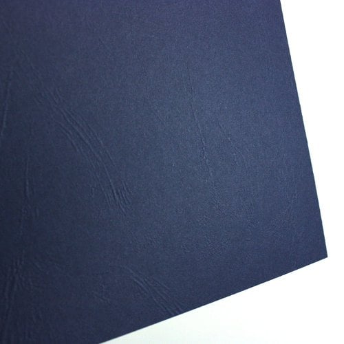 GBC Navy Grain 8.5" x 11" Covers 50pk - 9743527