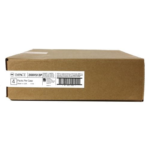 GBC Navy Linen Weave 8.75" x 11.25" 50pk - 2001513