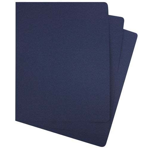 GBC Navy Linen Weave 8.75" x 11.25" Covers 200pk  - 2000513
