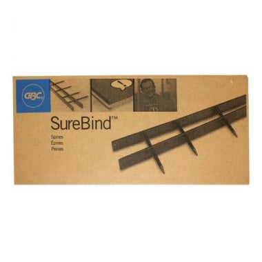 GBC Navy 11" x 1" 10 Pin SureBind Strips - 100pk
