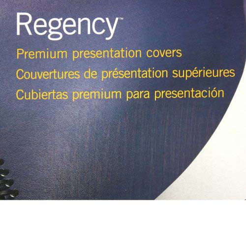 GBC Navy 8.5" x 11" Velobind Punched Regency Covers 50pk - 9742231