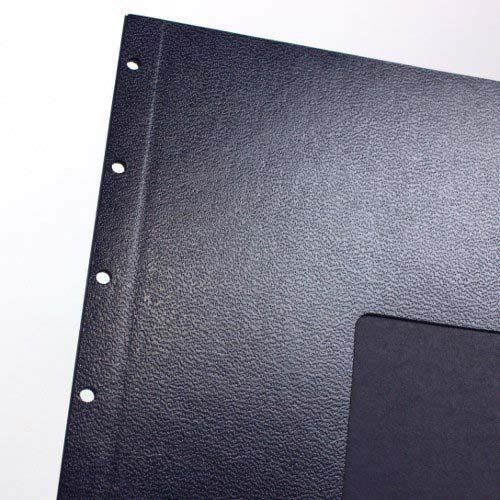 GBC Navy 8.5" x 11" Velobind Punched Regency Covers With Windows (25 Sets)