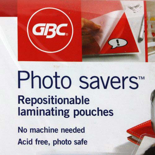 GBC Photo Savers Self Seal Repositionable 4" x 6" Gloss Pouches - 5pk