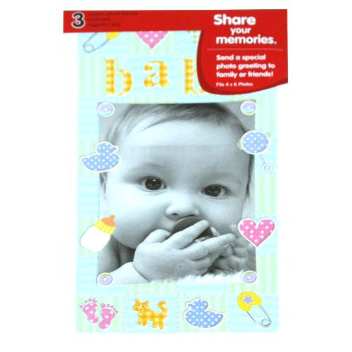 GBC PhotoPop SelfSeal Framed Photo Pouches - Baby - 3pk