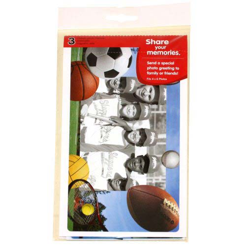 GBC PhotoPop SelfSeal Framed Photo Pouches - Sport - 3pk