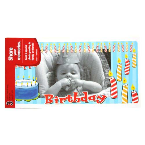 GBC PhotoPop SelfSeal Framed Pouches - Birthday - 3pk