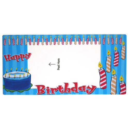 GBC PhotoPop SelfSeal Framed Pouches - Birthday - 3pk